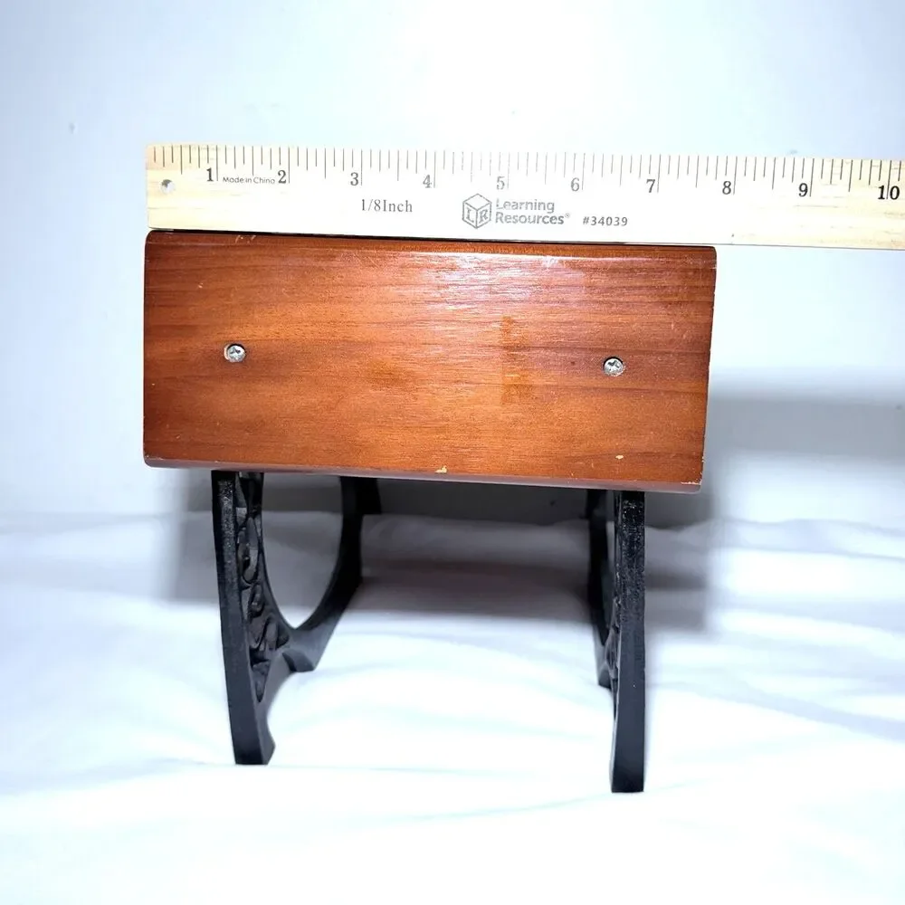 Vintage American Girl Samantha School Desk Cast Iron Wood Doll Desk